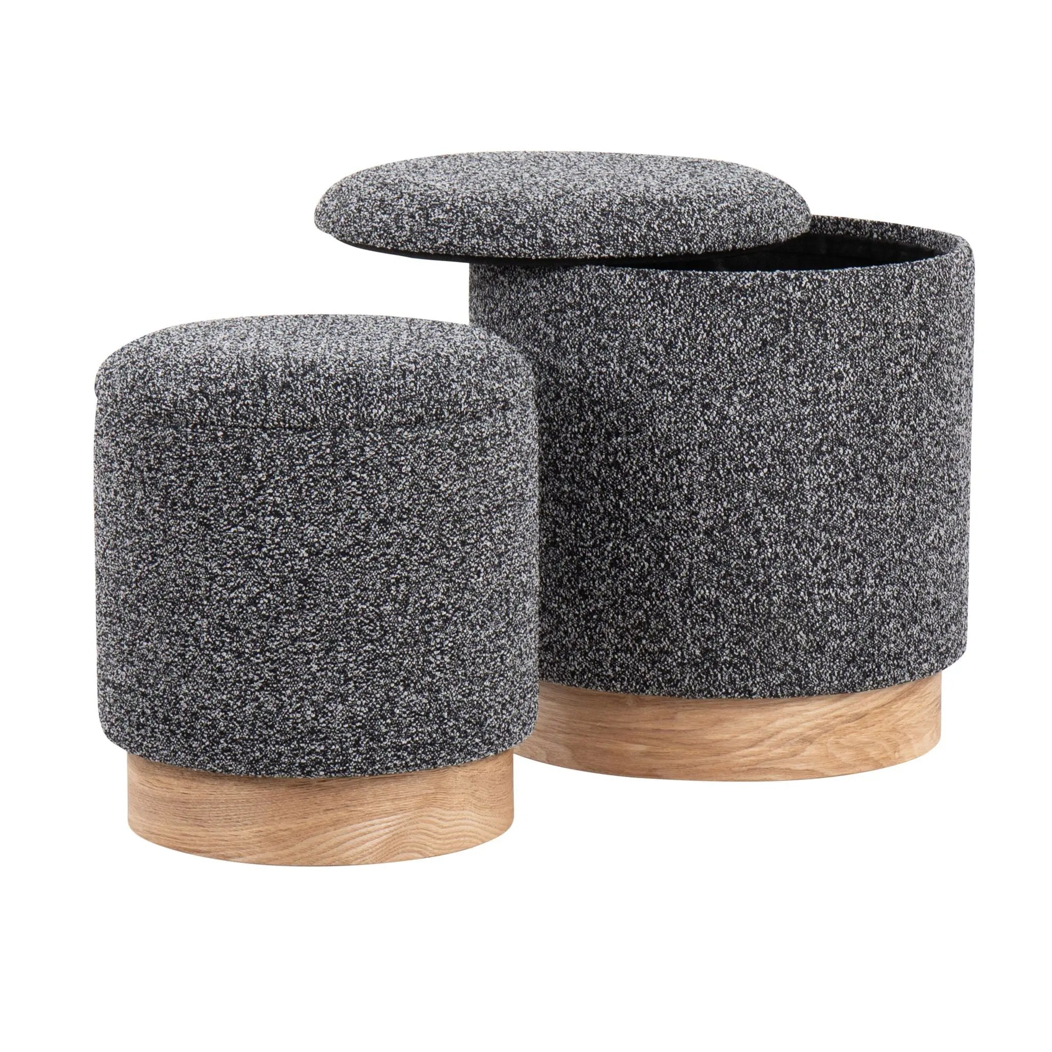 Marla - Contemporary, Nesting Ottoman Set by Unique Piece Furniture
