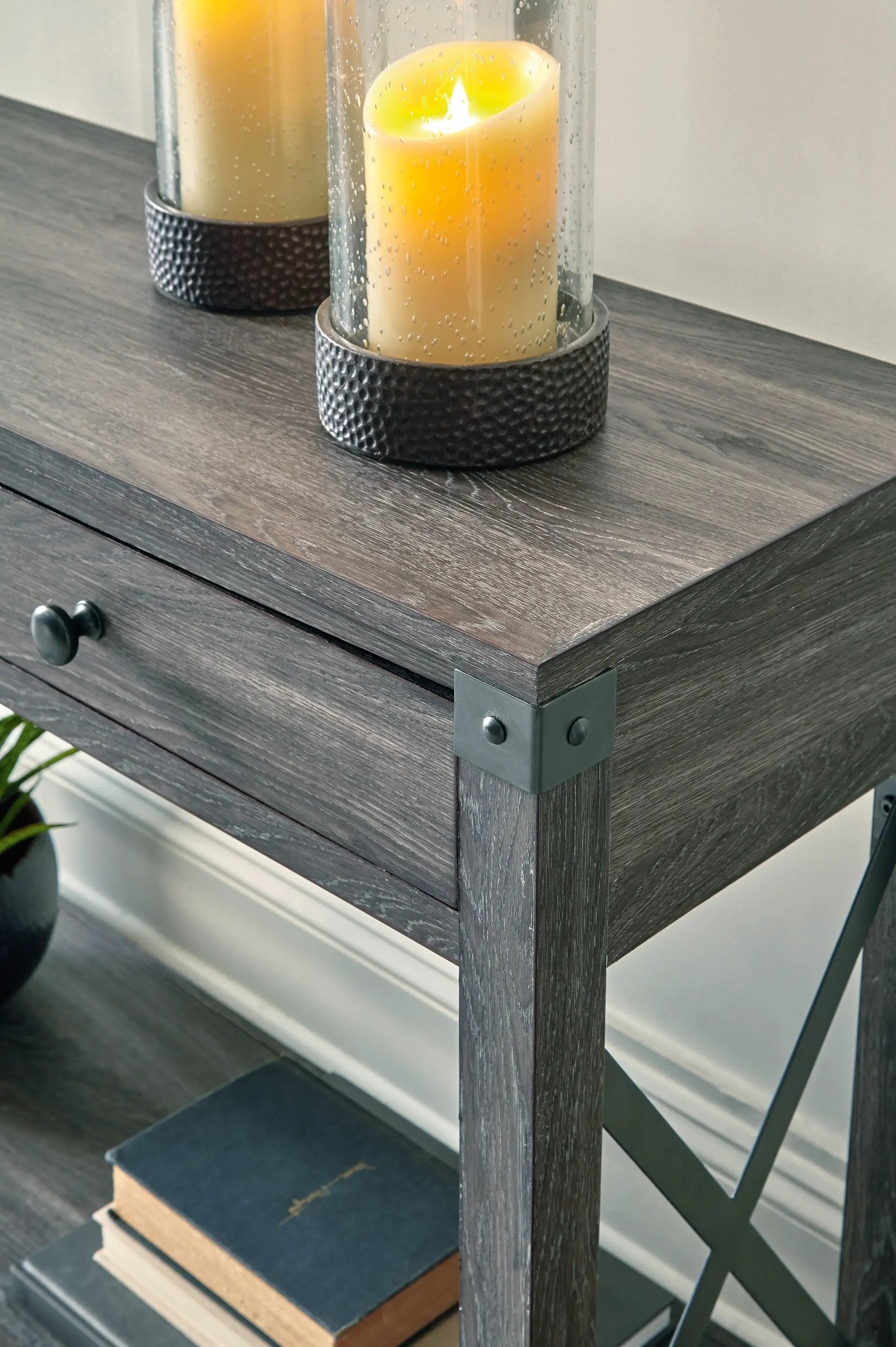 Freedan - Console Sofa Table - Grayish Brown by Unique Piece Furniture