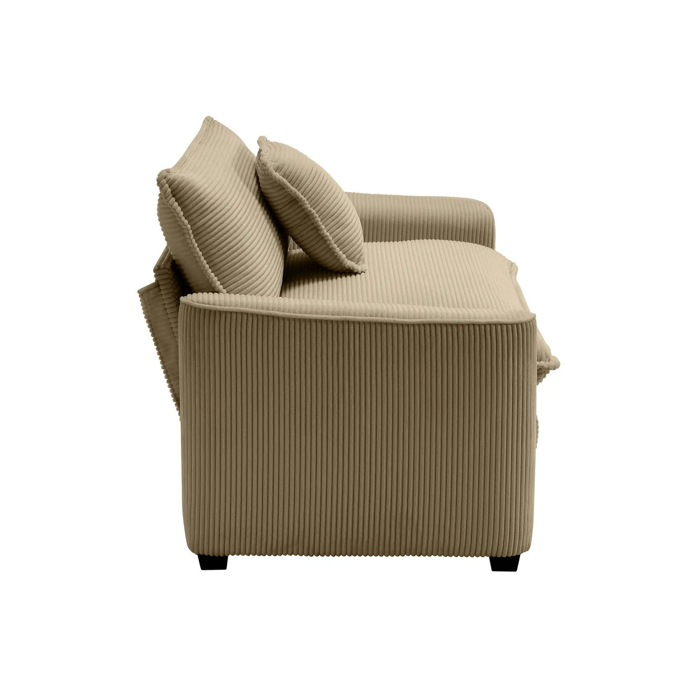 Modern Classic Fabric Single Chair Deep Seat Sofa With Pillow by HouseOfZazla