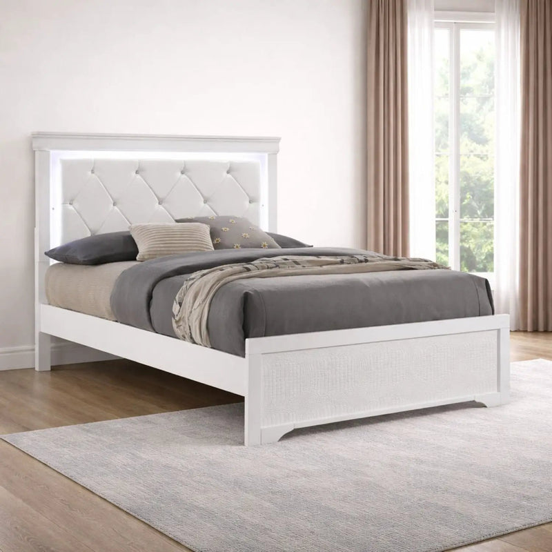 Blaze - Bed With LED Headboard by HouseOfZazla