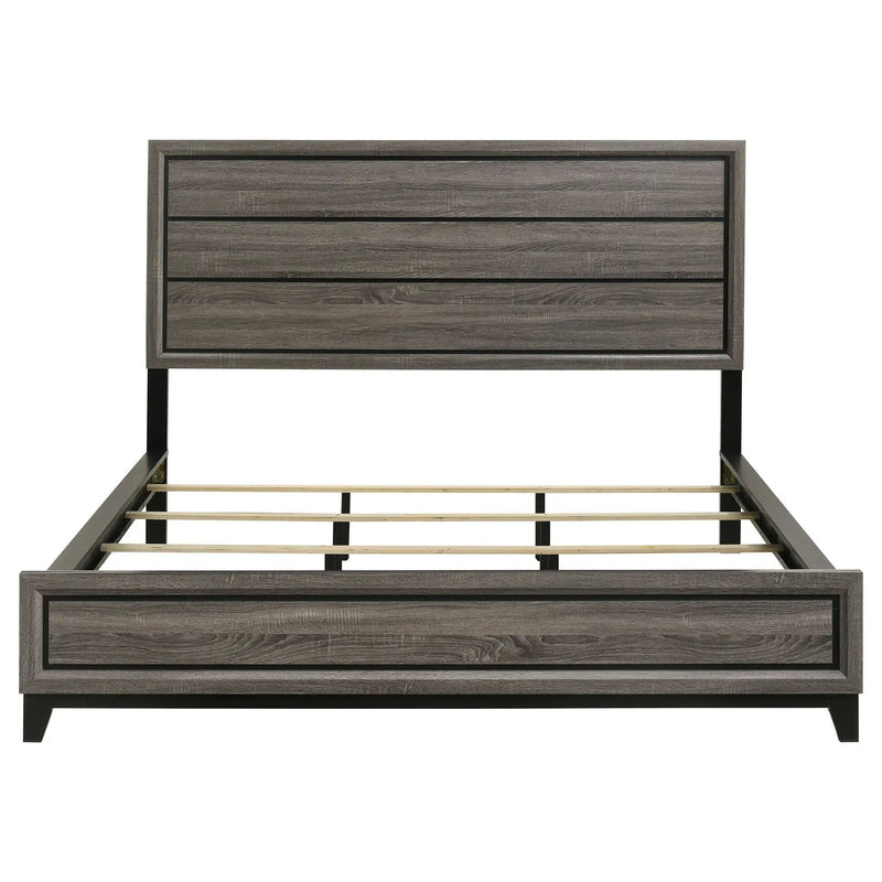 Watson Wood California King Panel Bed Grey Oak by Unique Piece Furniture