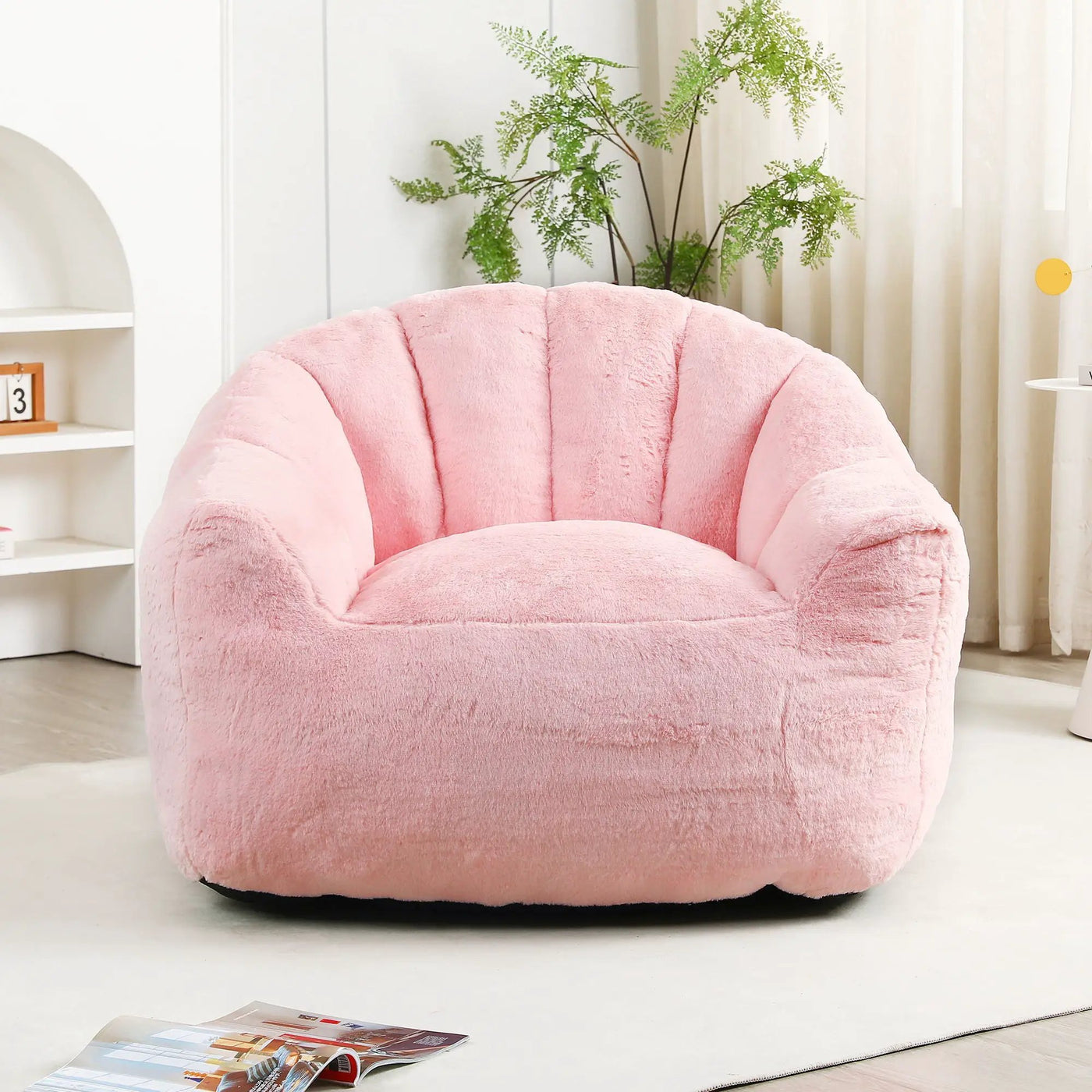 Beanbag Chair, Beanbag Sofa Chair With Armrests Stuffed High Density Foam by HouseOfZazla