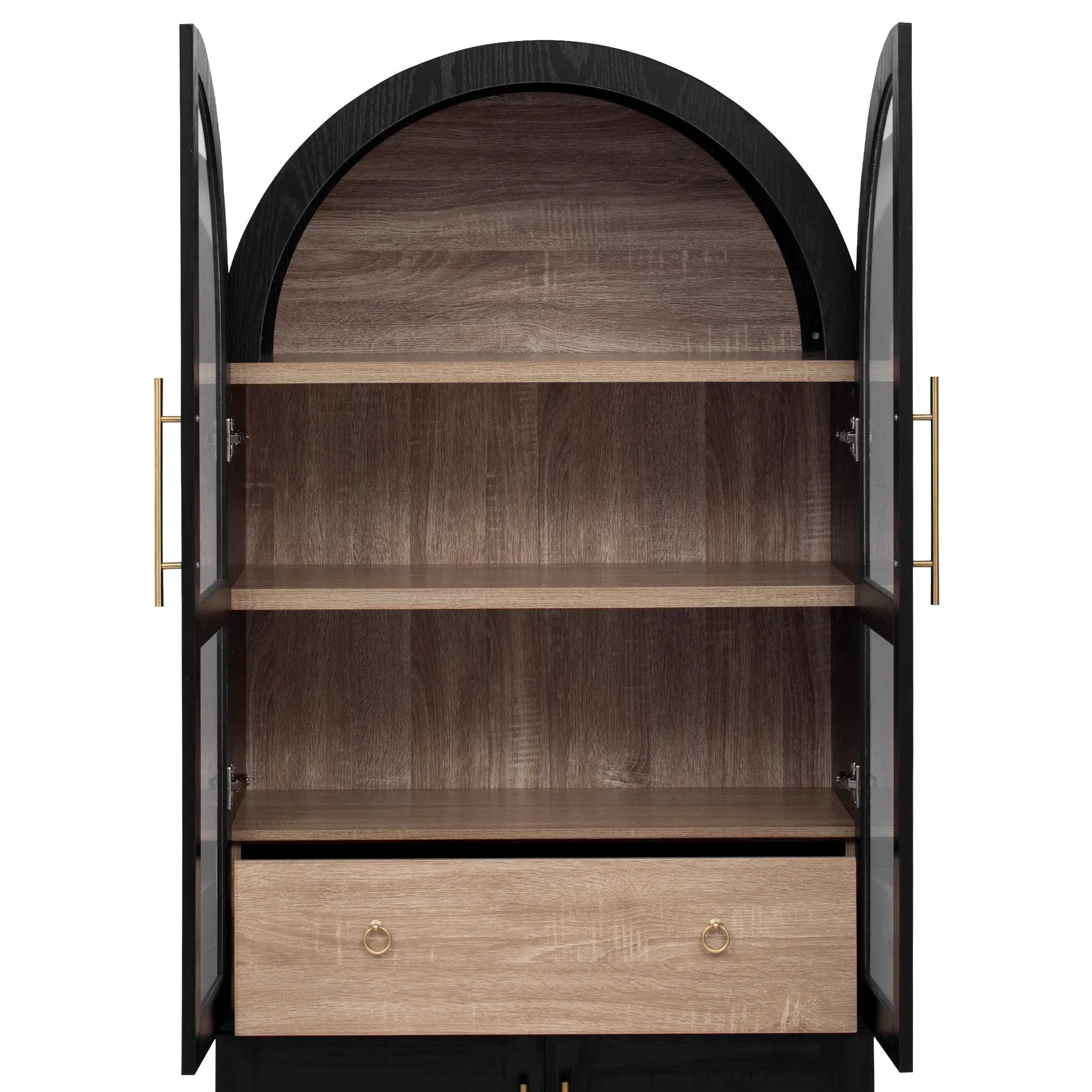 K&K 71" Tall Arched Kitchen Pantry Cabinet by HouseOfZazla