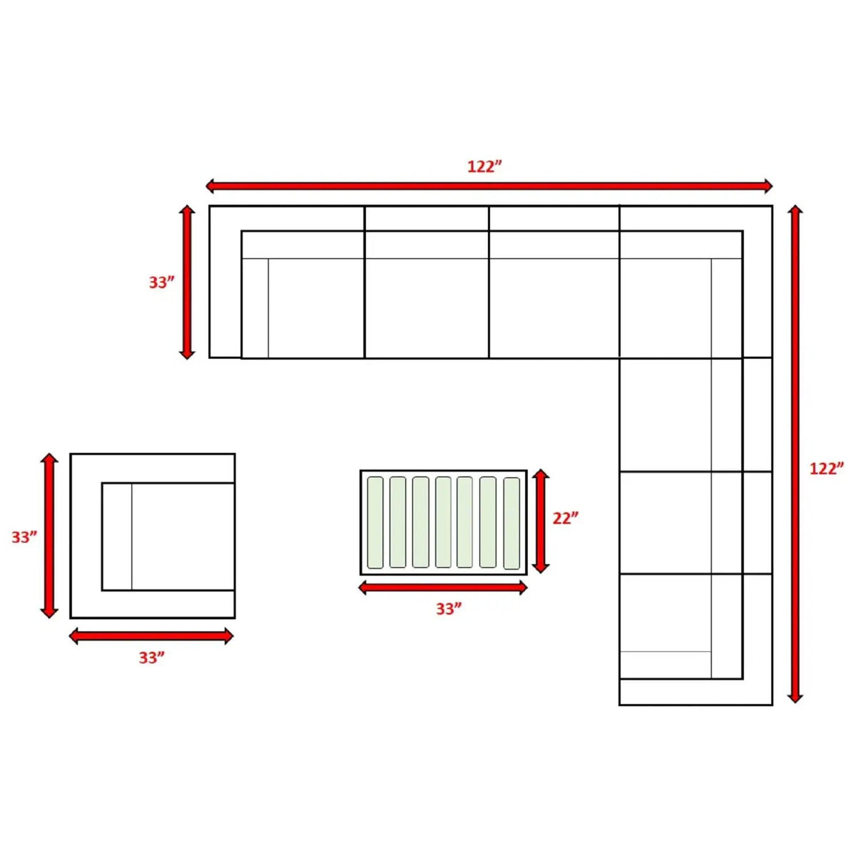 Stylish Entertainment Sectional Set, Outdoor Living, photo 13 of 61