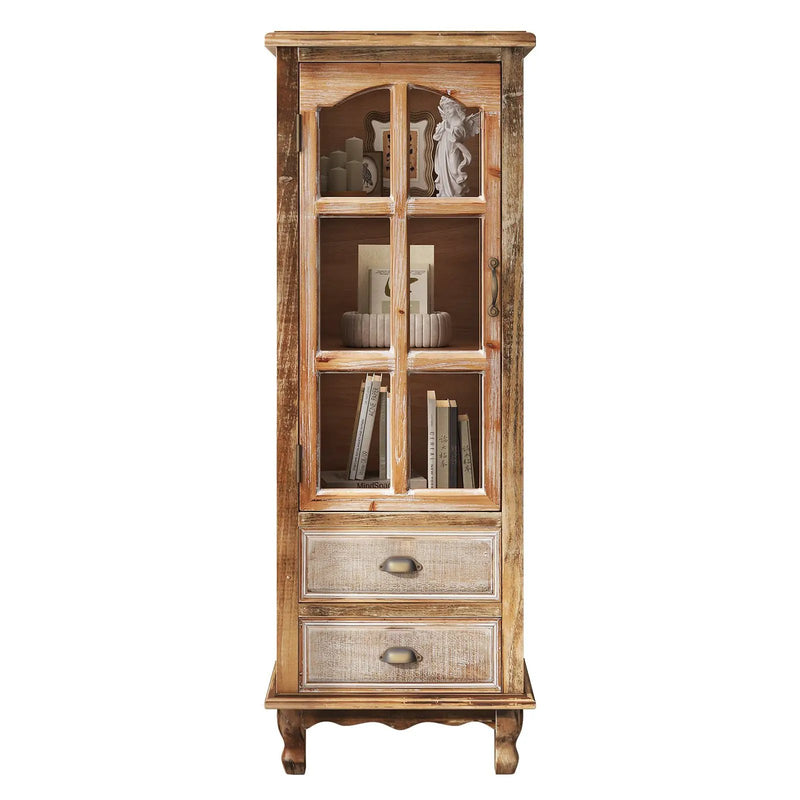 Rustic Wooden Storage Cabinet with Decorative Cutout Door by HouseOfZazla