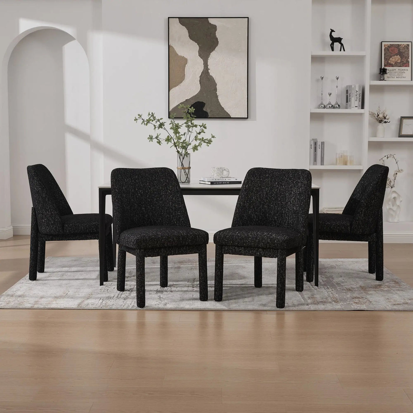 Wide Minimalist Dining Chair by HouseOfZazla