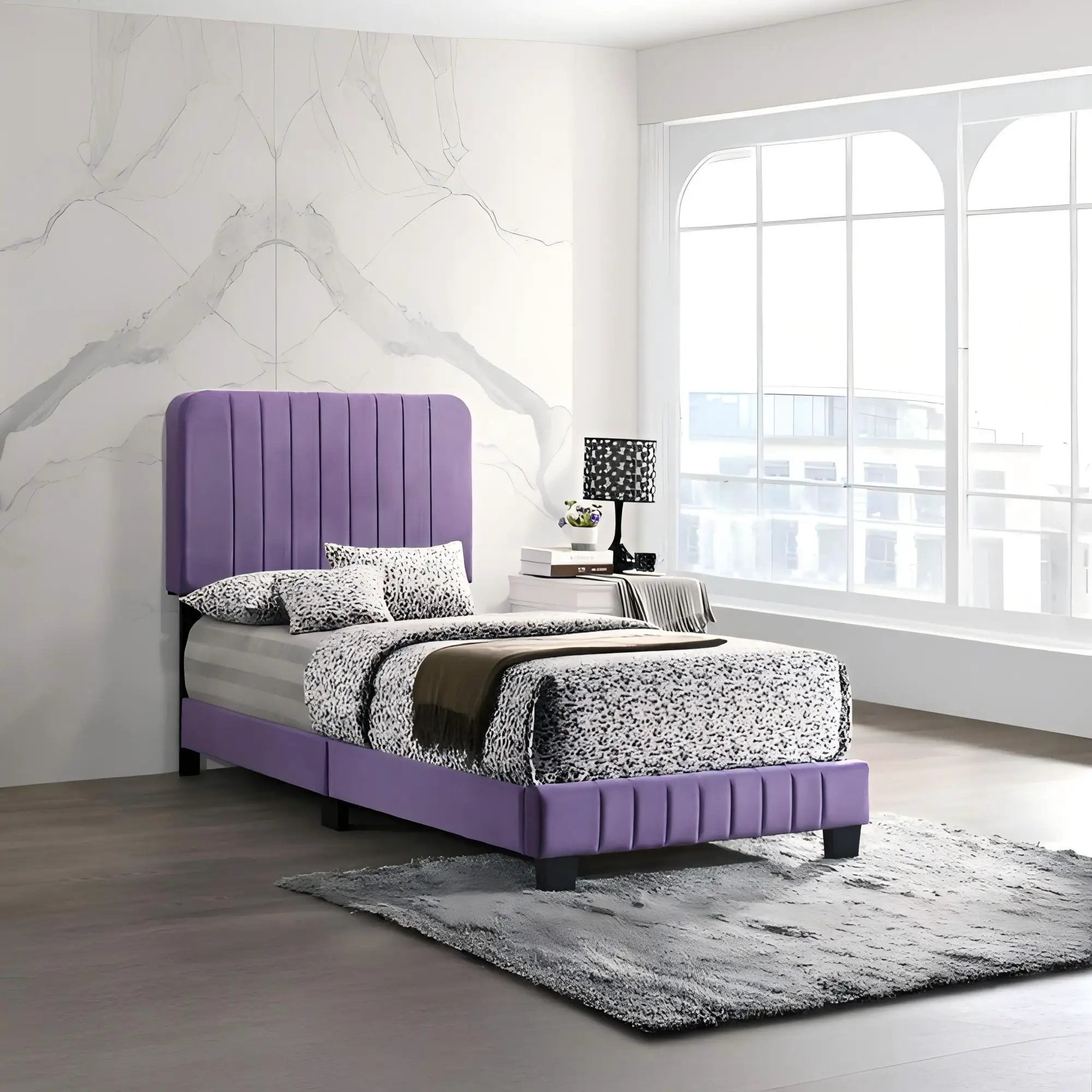 Channel Tufted Bed by Unique Piece Furniture