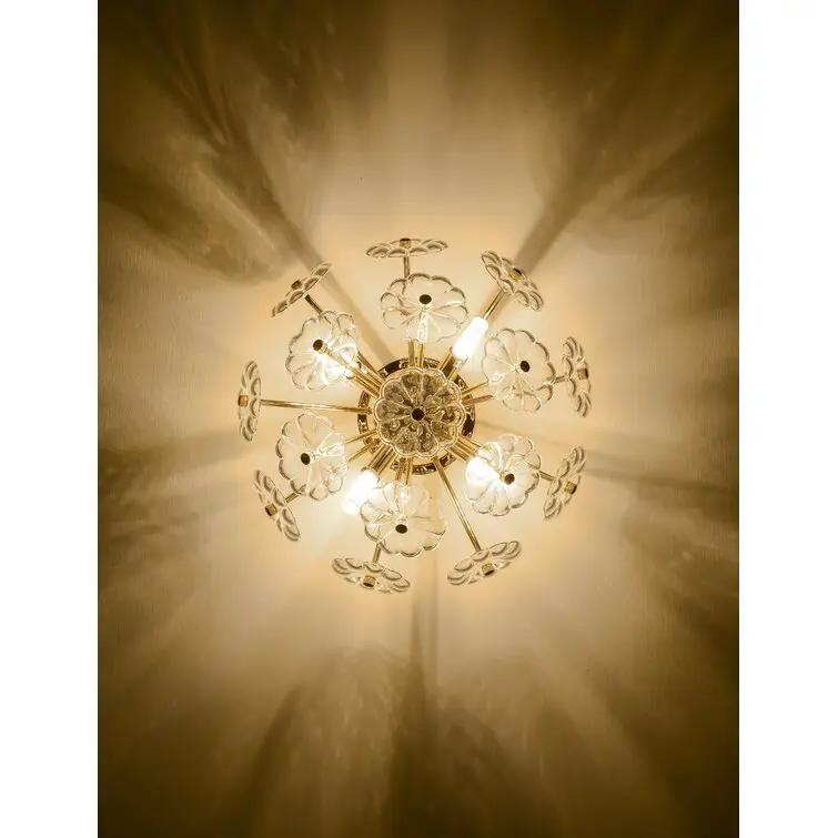 Gold Flush Mount Ceiling Light by HouseOfZazla