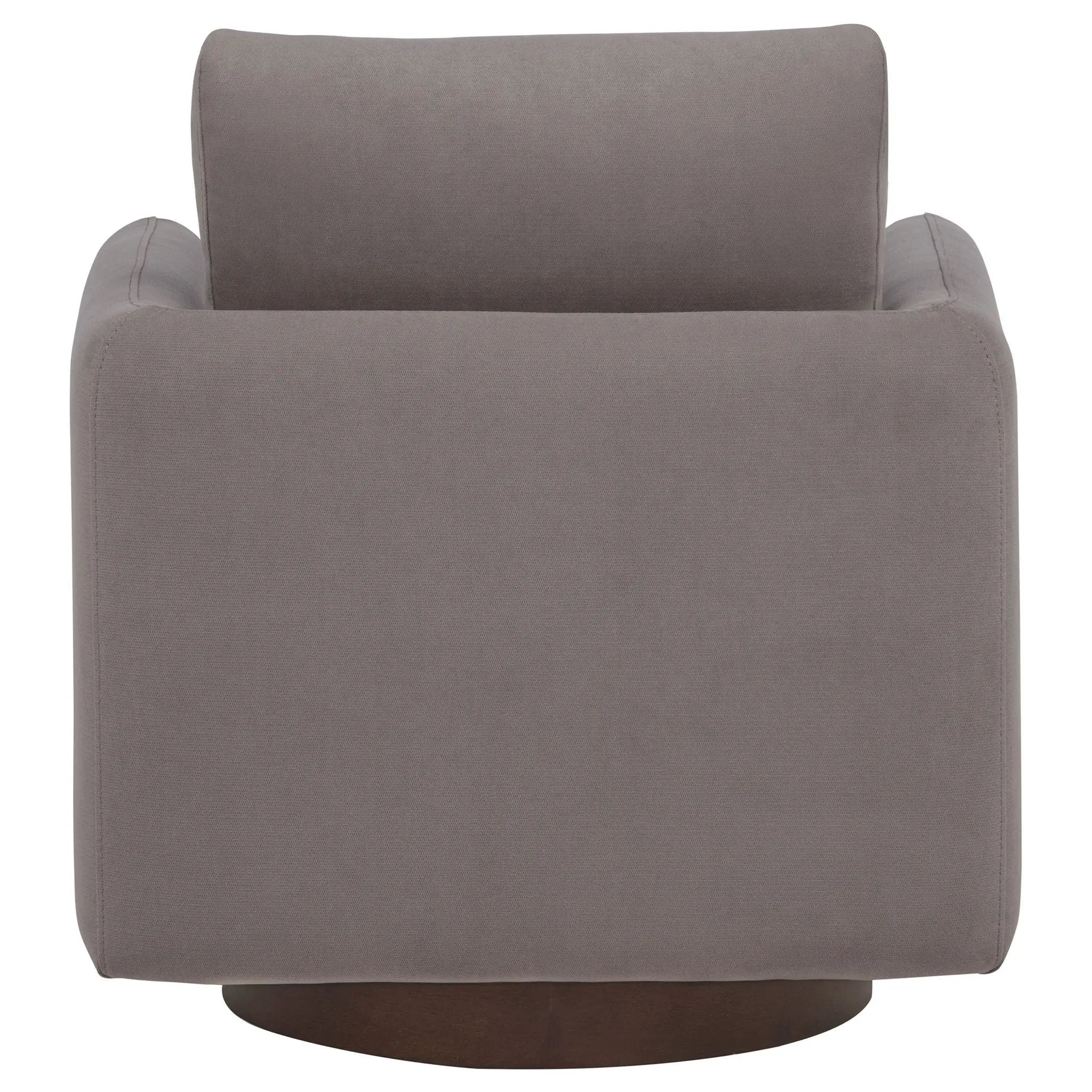 Iris Fabric Upholstered Swivel Accent Chair Stone by Unique Piece Furniture