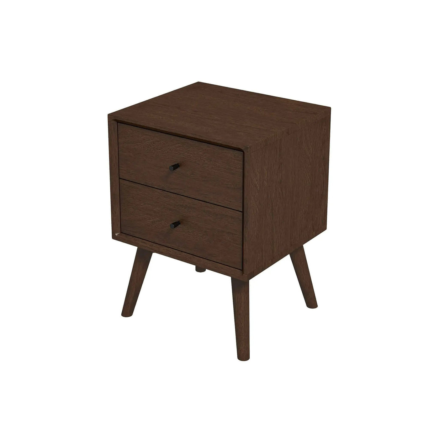 Caroline - Mid-Century Modern Style Night Stand 2 Drawer by HouseOfZazla