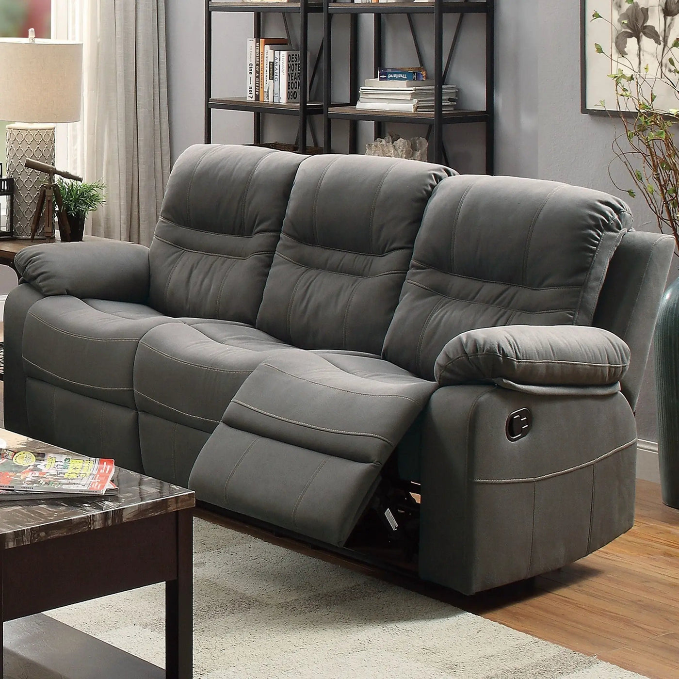 Modern Style Living Room Set With Pillow Arms by HouseOfZazla