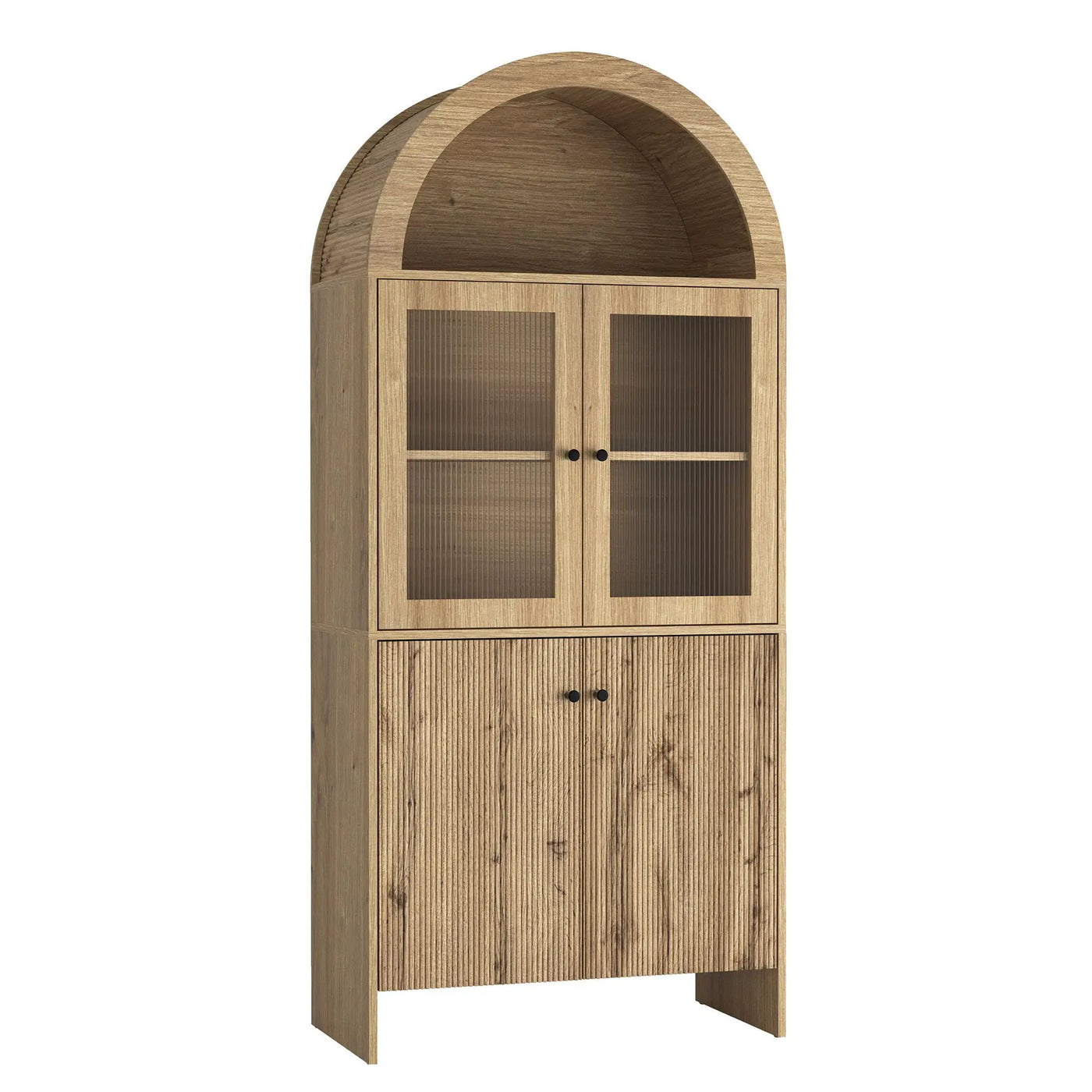 Modern Tech Inspired Dome Cabinet With LED Lighting by Unique Piece Furniture