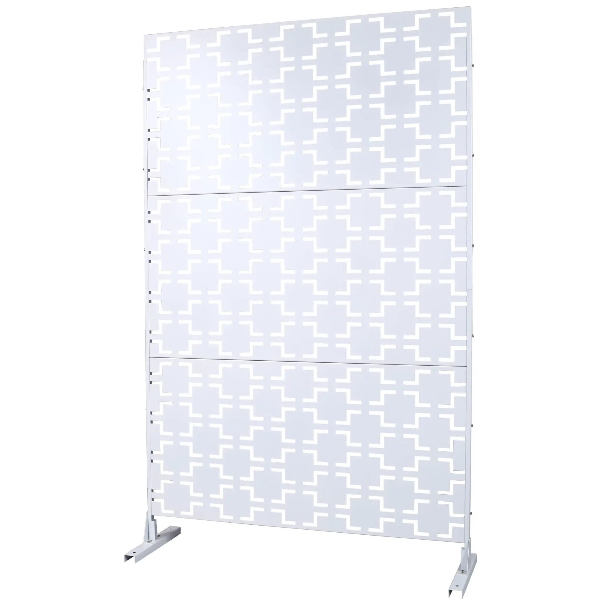 Outdoor & Indoor Metal Privacy Freestanding Decorative Screen by Unique Piece Furniture
