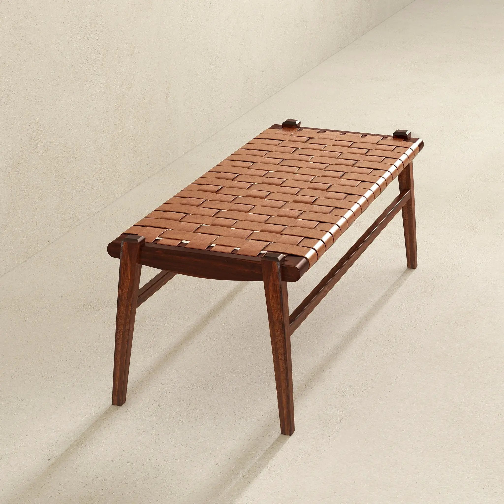 Cody - Bench - Brown / Tan by HouseOfZazla