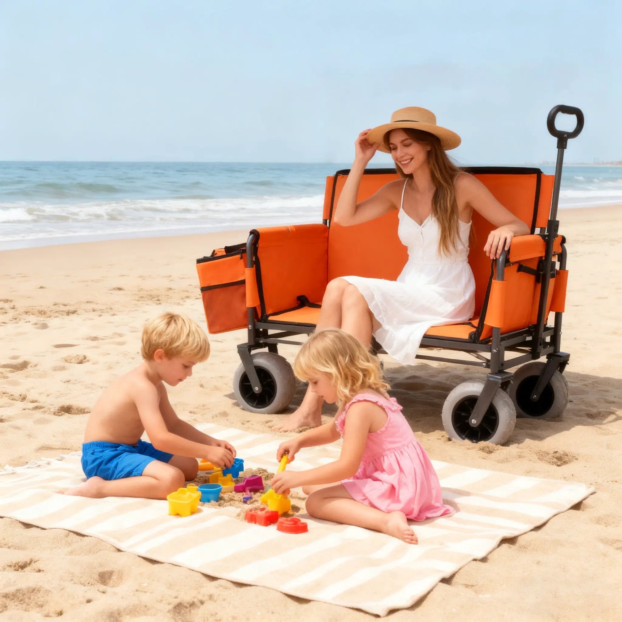 3-in-1 Folding Wagon with Bench Seat by HouseOfZazla