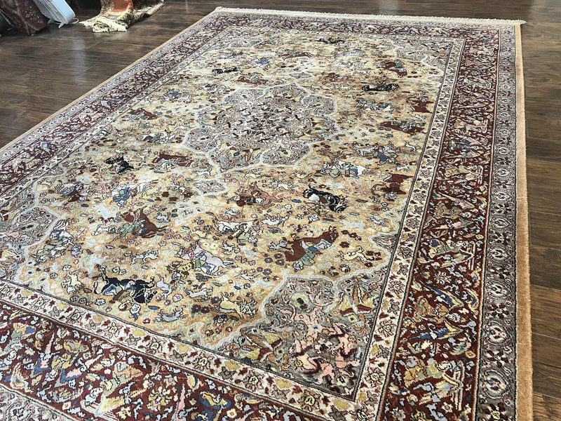 Karastan Rug 8.8 x 12 Persian Hunting Rug #723, Wool Pile by Jewel Rugs