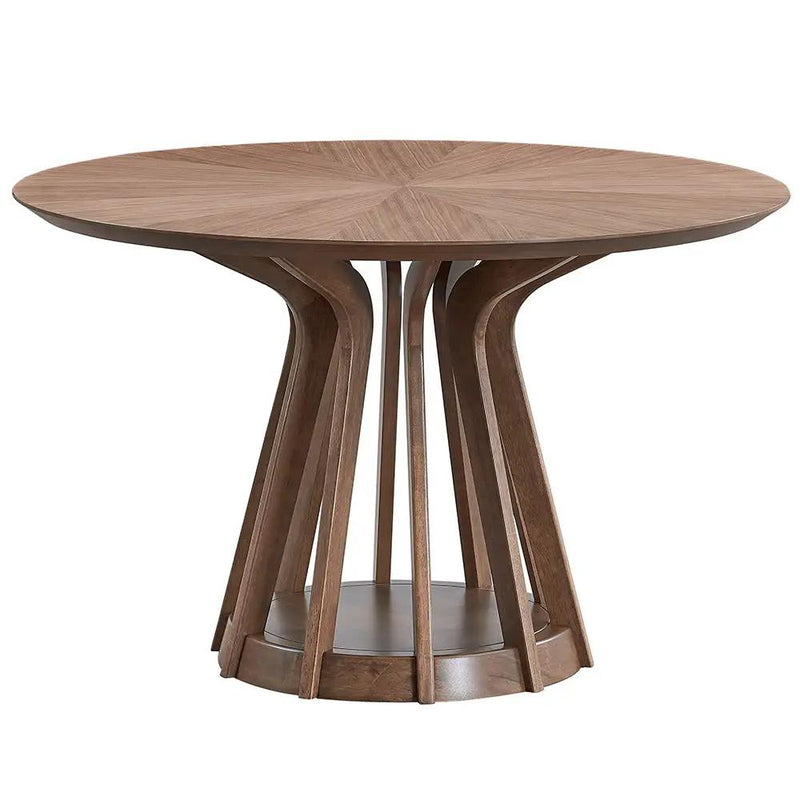 Seda - Round Dining Table - Walnut by Unique Piece Furniture