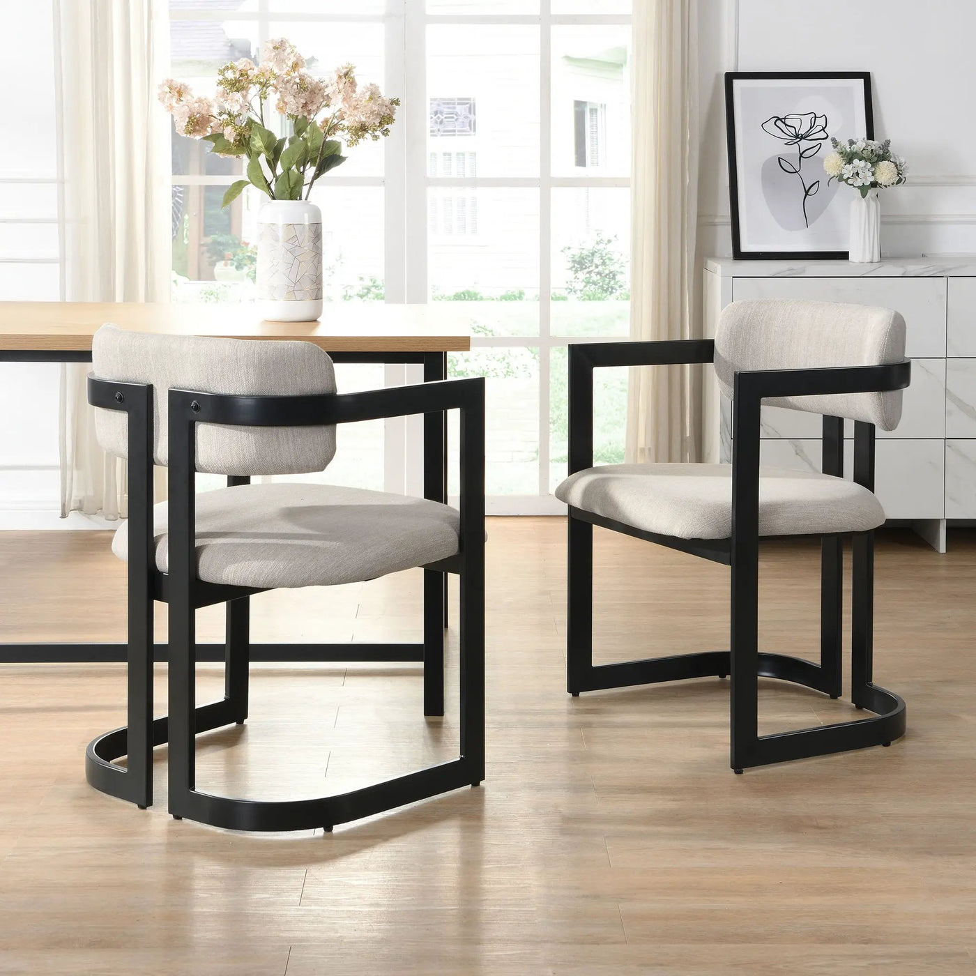 Upholstered Dining Armchairs (Set of 2) by HouseOfZazla