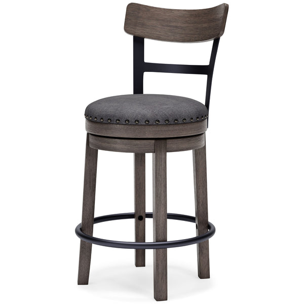 Caitbrook - UPH Swivel Barstool - Gray, photo 2 of 7