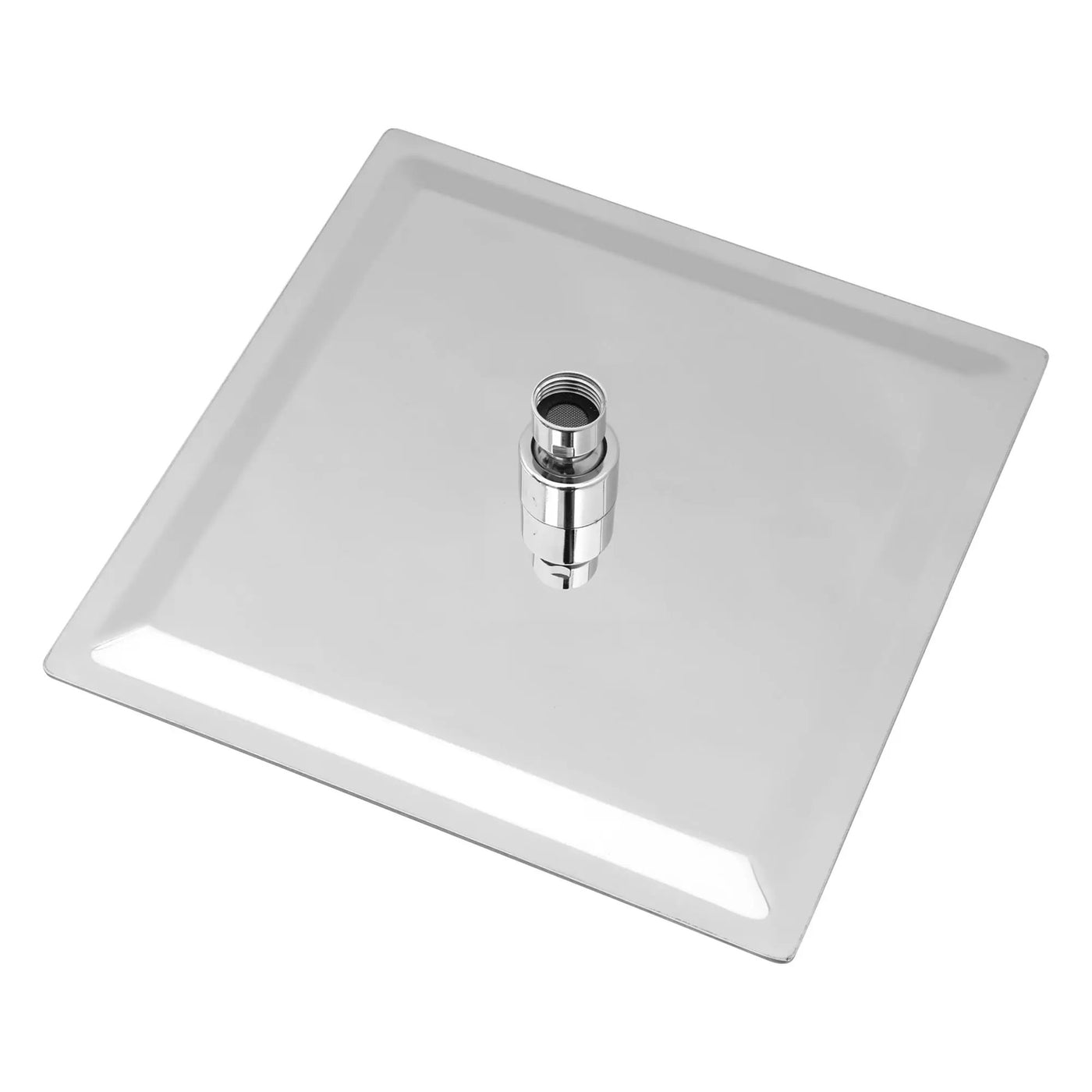 Modern 10" Square Rainfall Shower Head & Stainless Steel Wall Or Ceiling Mount Luxury Spa Shower Panel by HouseOfZazla
