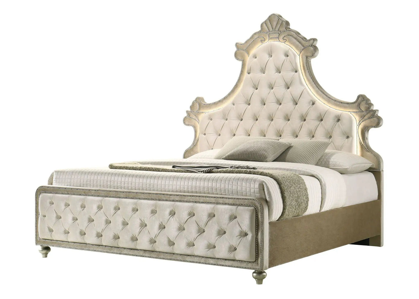 Lucienne - Bed With LED Lighting by Unique Piece Furniture