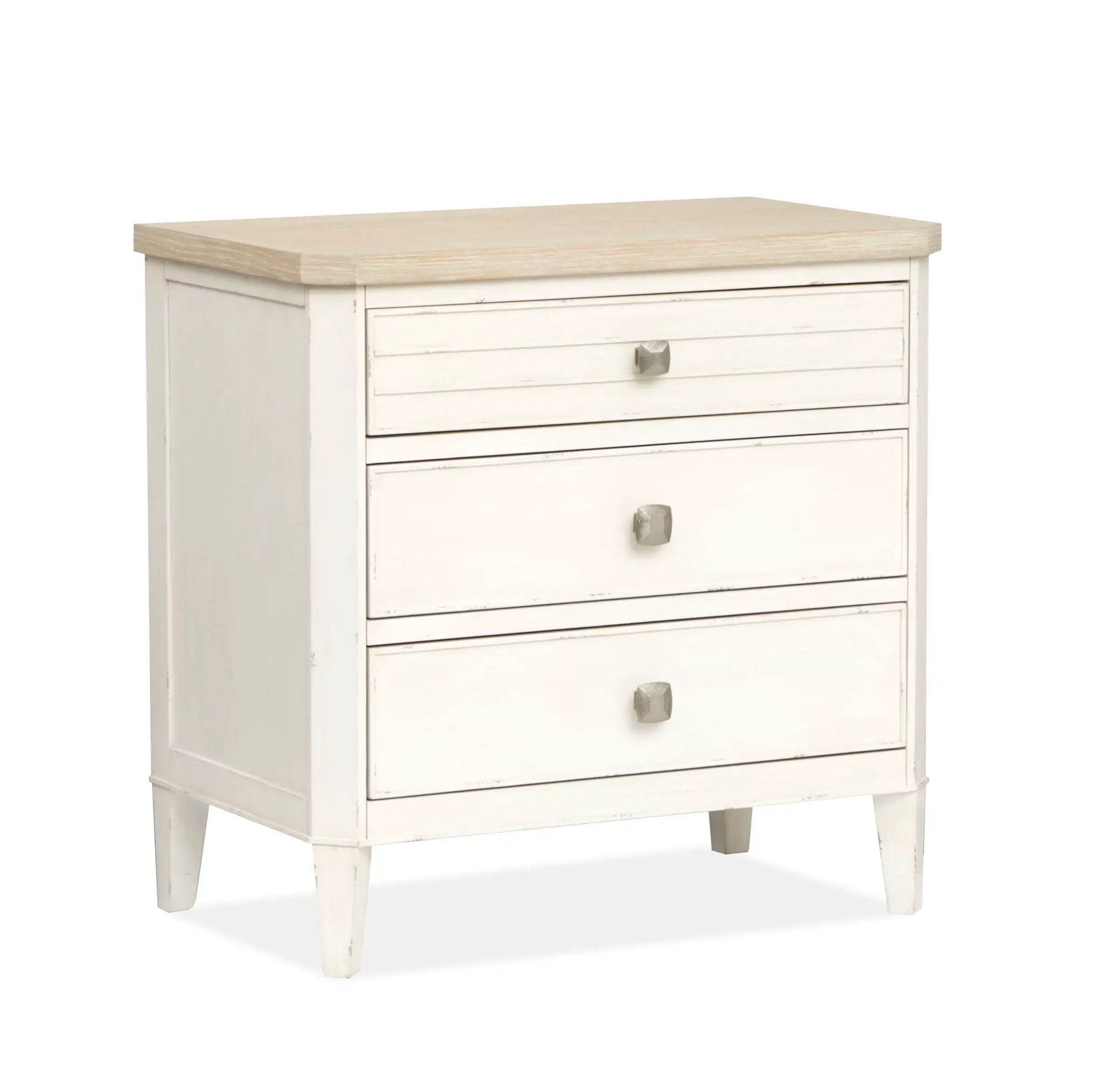 Echo Isles - Drawer Nightstand - Sea Pearl And Driftwood by Unique Piece Furniture