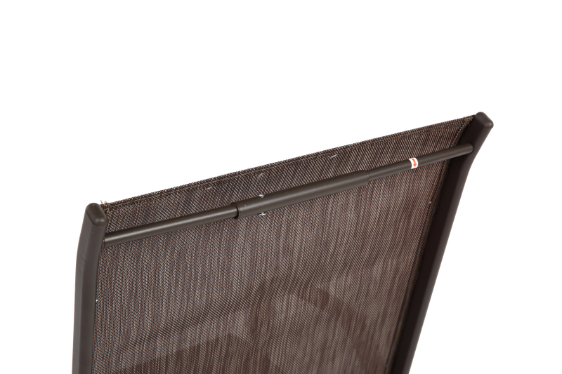 4 Piece Patio Chairs Set with Breathable Textilene Fabric (Brown) by HouseOfZazla