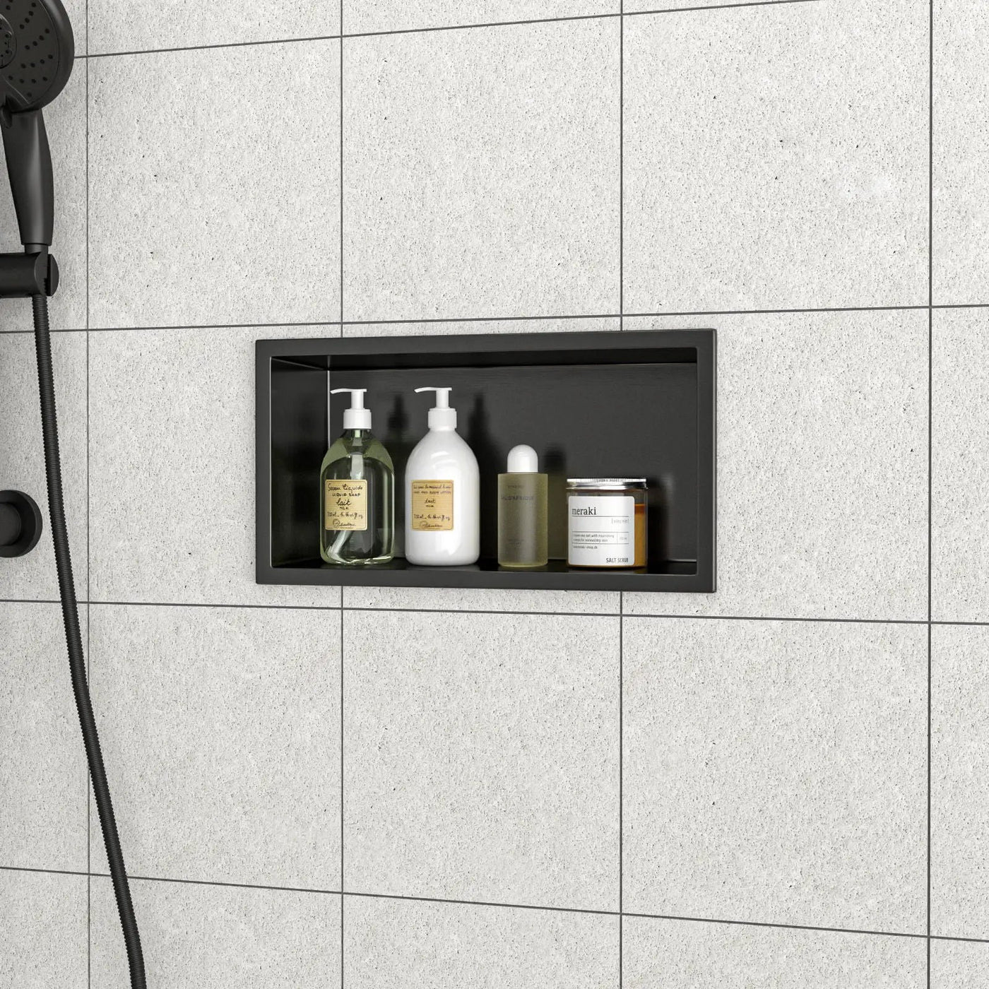 Stainless Steel Shower Niche With Seamless Design For Bathroom Storage by HouseOfZazla