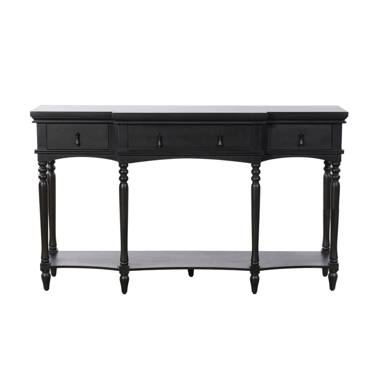 Retro Console Table With 3 Soft Close Drawers by HouseOfZazla