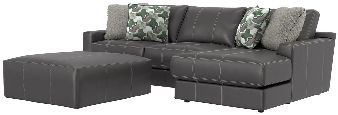 Minori - Italian Leather Sofa / Chaise And Cocktail Ottoman by Unique Piece Furniture