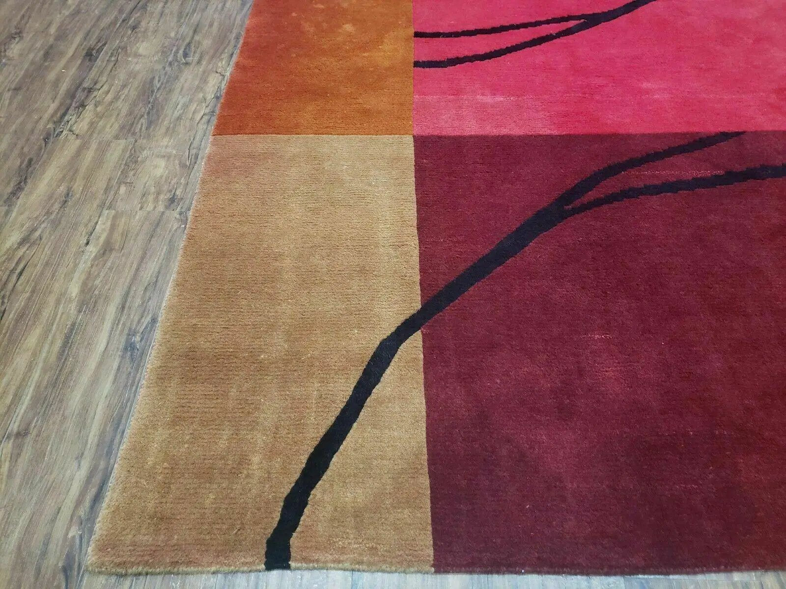 8' X 10' Tibetan Nepal Art Deco Hand Knotted Wool Rug Modern Contemporary Nice by Jewel Rugs