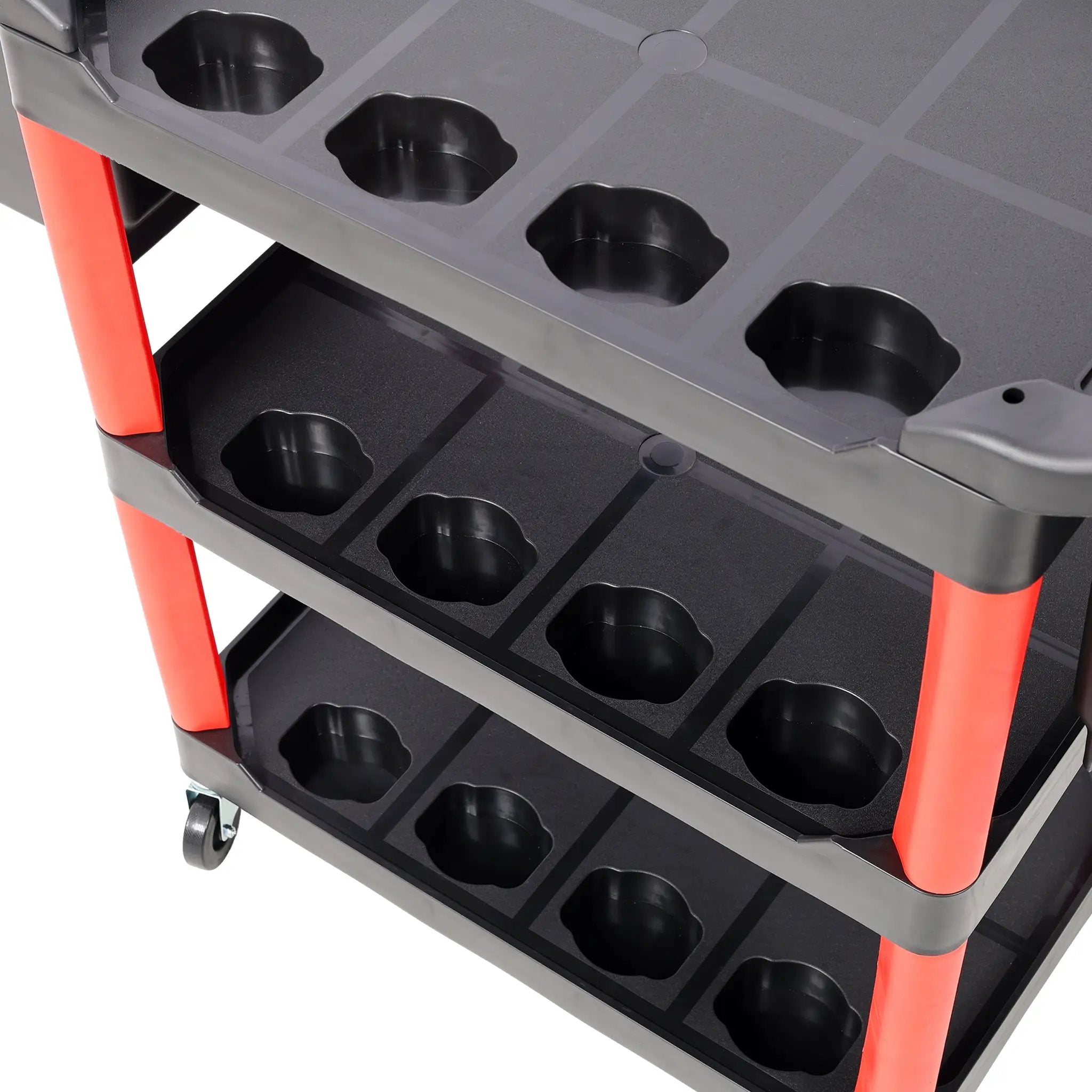 3 Tier Rolling Auto Detail Cart With Wheels by HouseOfZazla