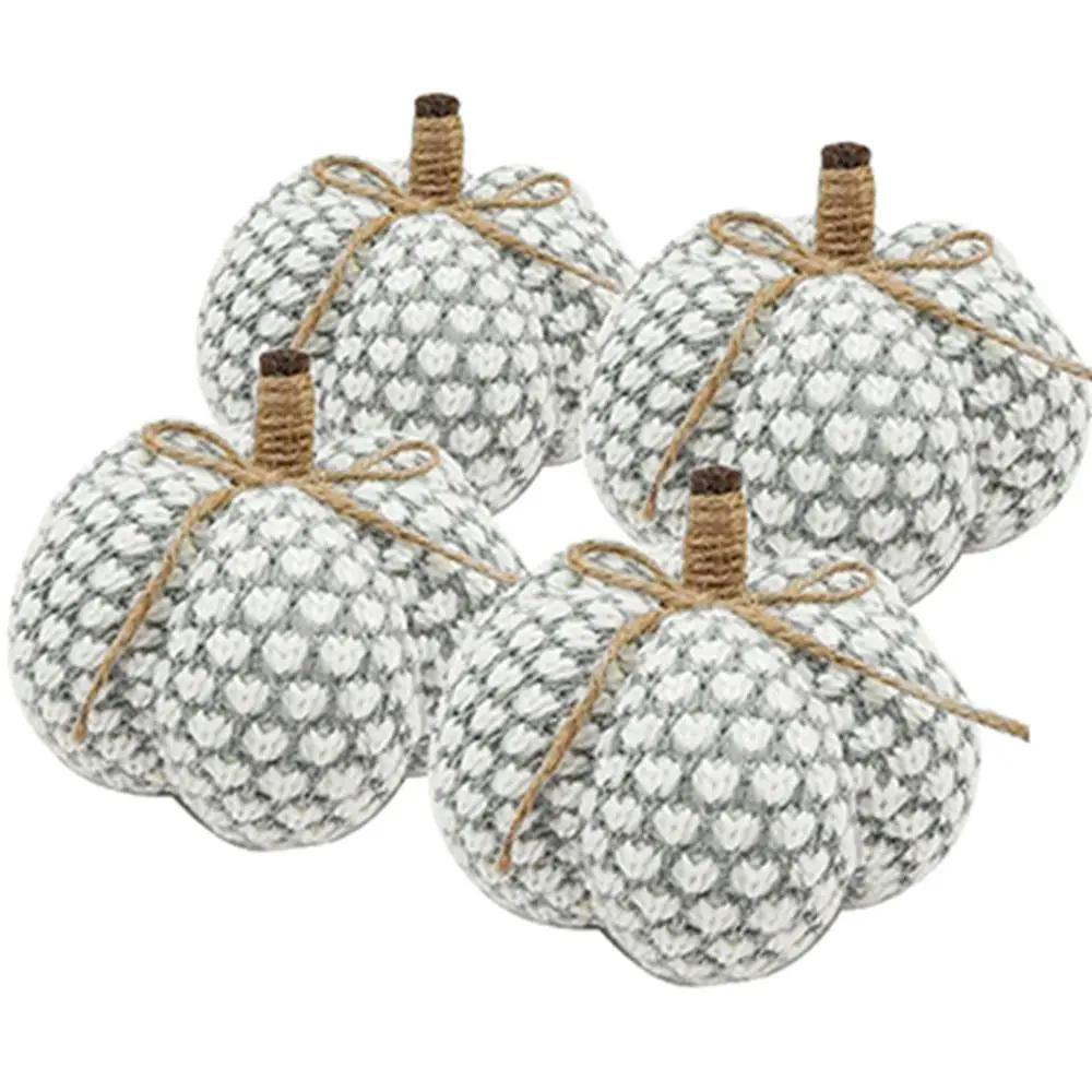 Knite Pumpkin Ornament Decor For Holiday Harvest Festival Fall Festival & Thanksgiving by HouseOfZazla