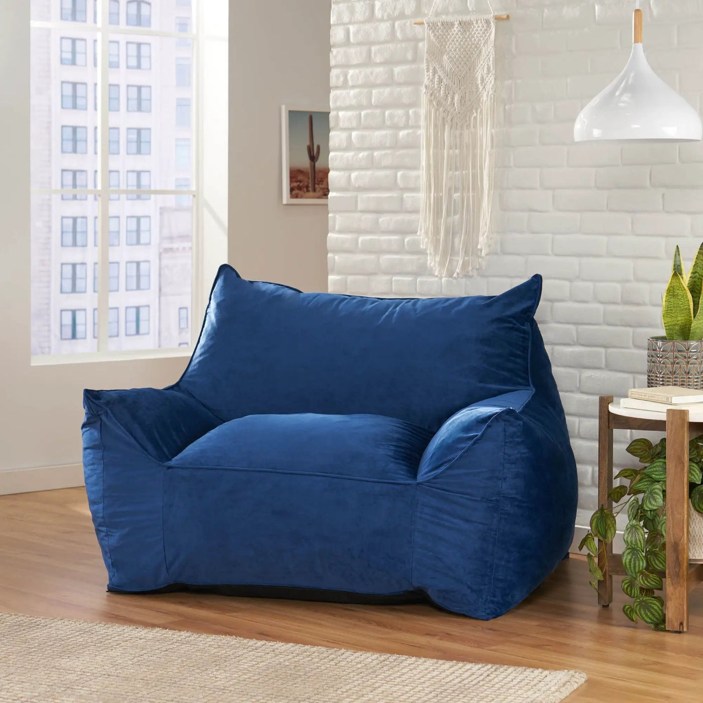Allea - Bean Bag Chair With Armrests by HouseOfZazla