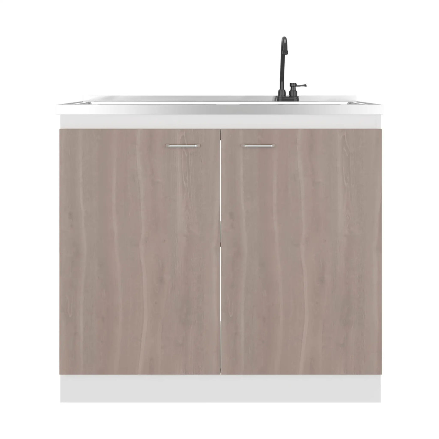 Salento Freestanding Sink, Double Door Cabinet, Two Shelves by HouseOfZazla