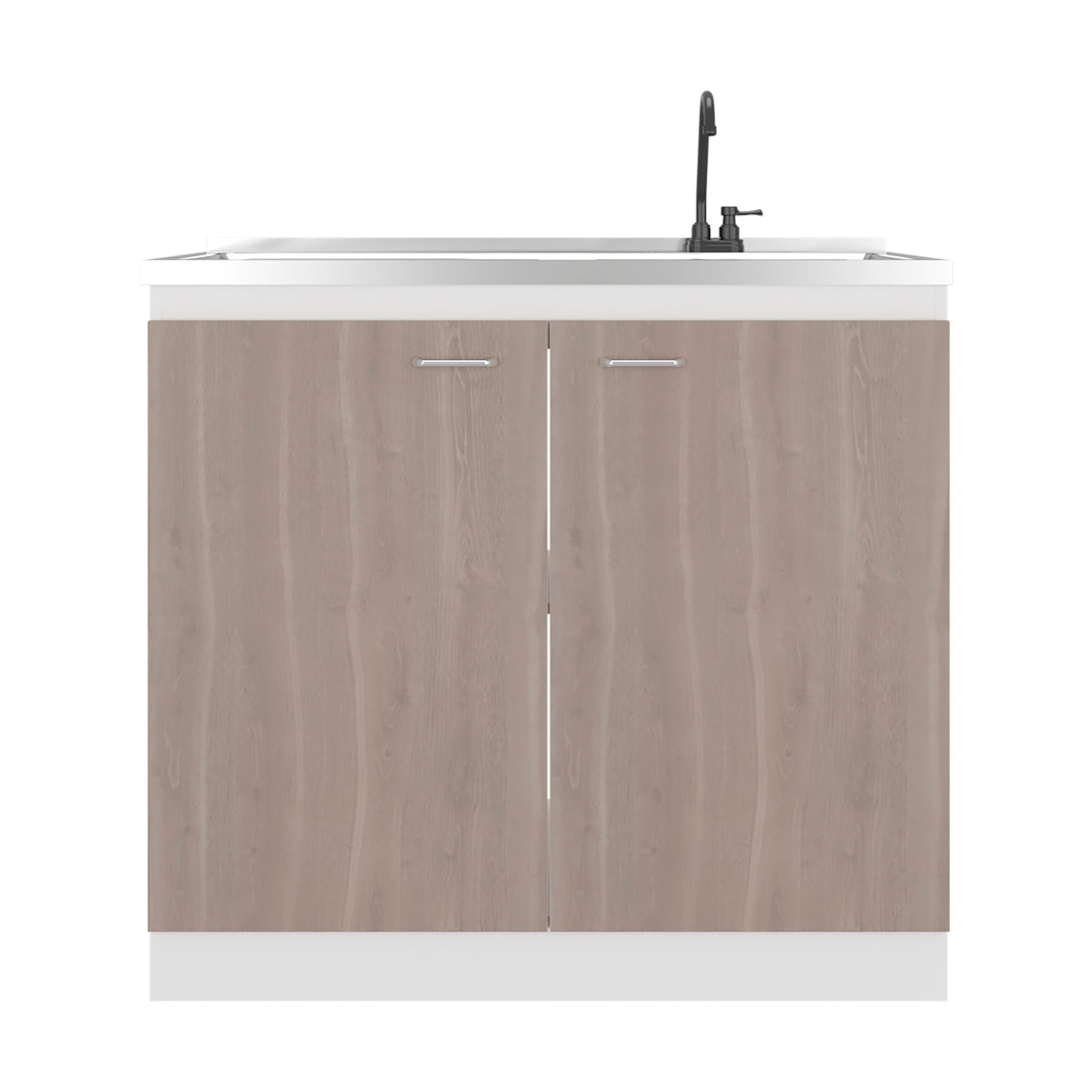 Salento Freestanding Sink, Double Door Cabinet, Two Shelves by HouseOfZazla