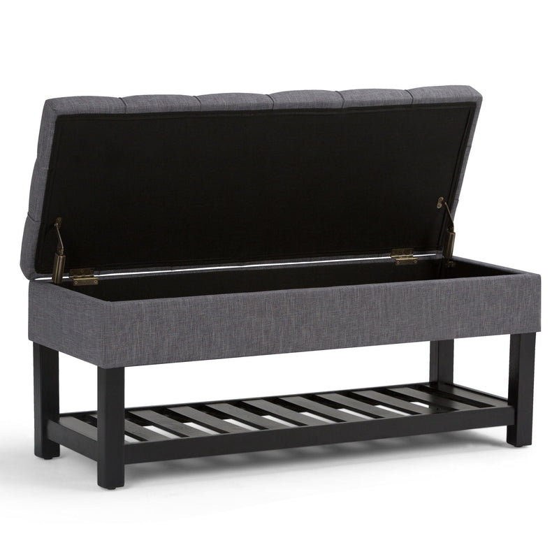 Saxon - Upholstered Transitional Storage Ottoman Bench by HouseOfZazla