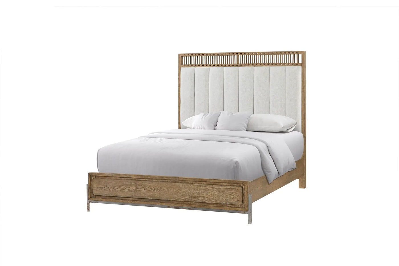 Elegant Design Upholstered And Strap Panel Bed by HouseOfZazla