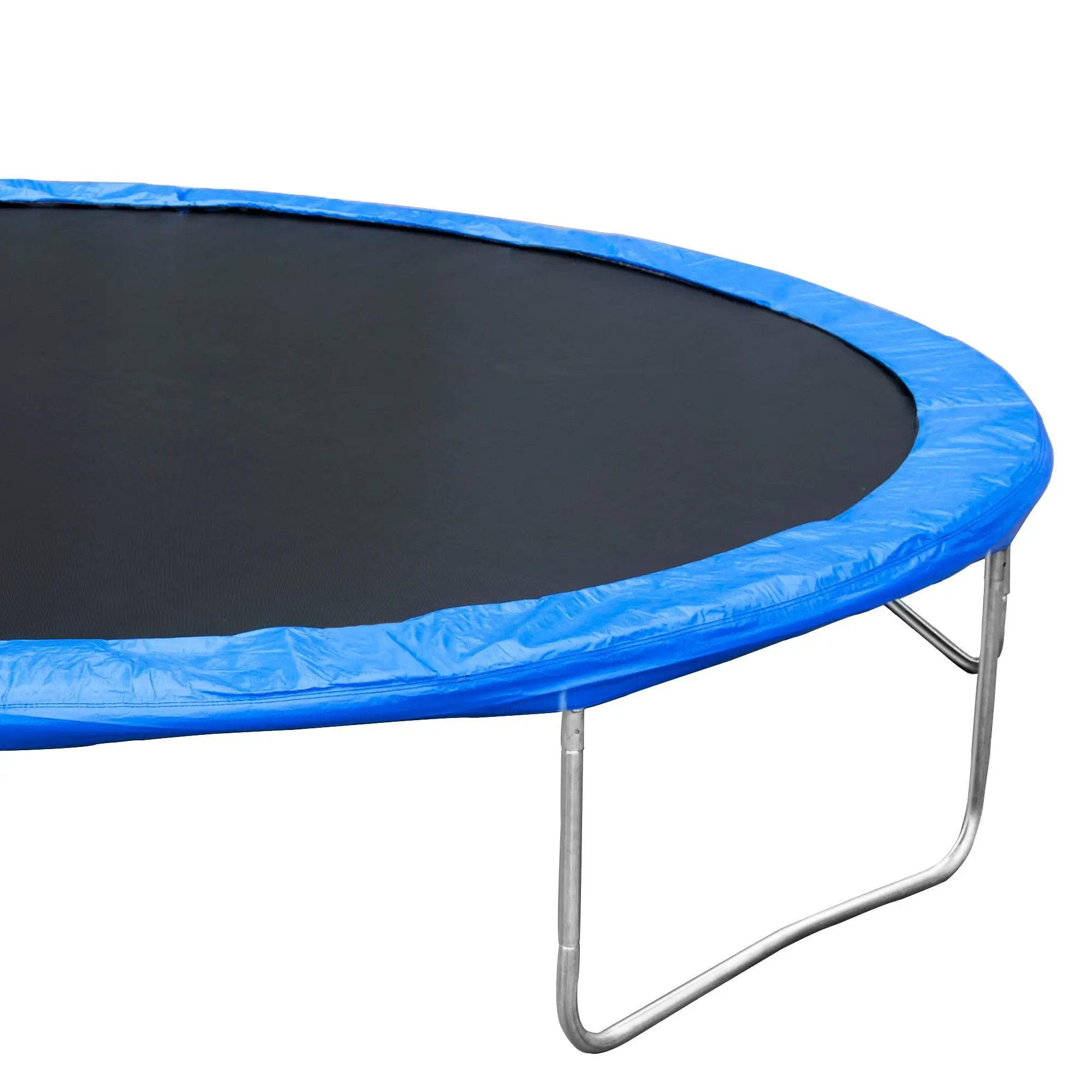 14Ft Trampoline For Adults & Kids With Basketball Hoop, Outdoor Trampolines With Ladder And Safety Enclosure Net For Kids And Adults - Blue by HouseOfZazla