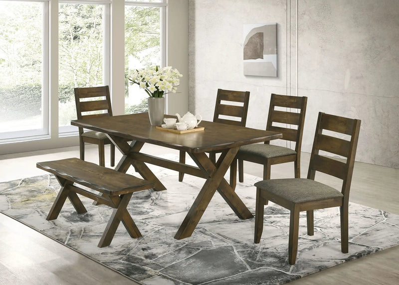 Alston 47-inch Solid Wood Dining Bench Knotty Nutmeg by Unique Piece Furniture