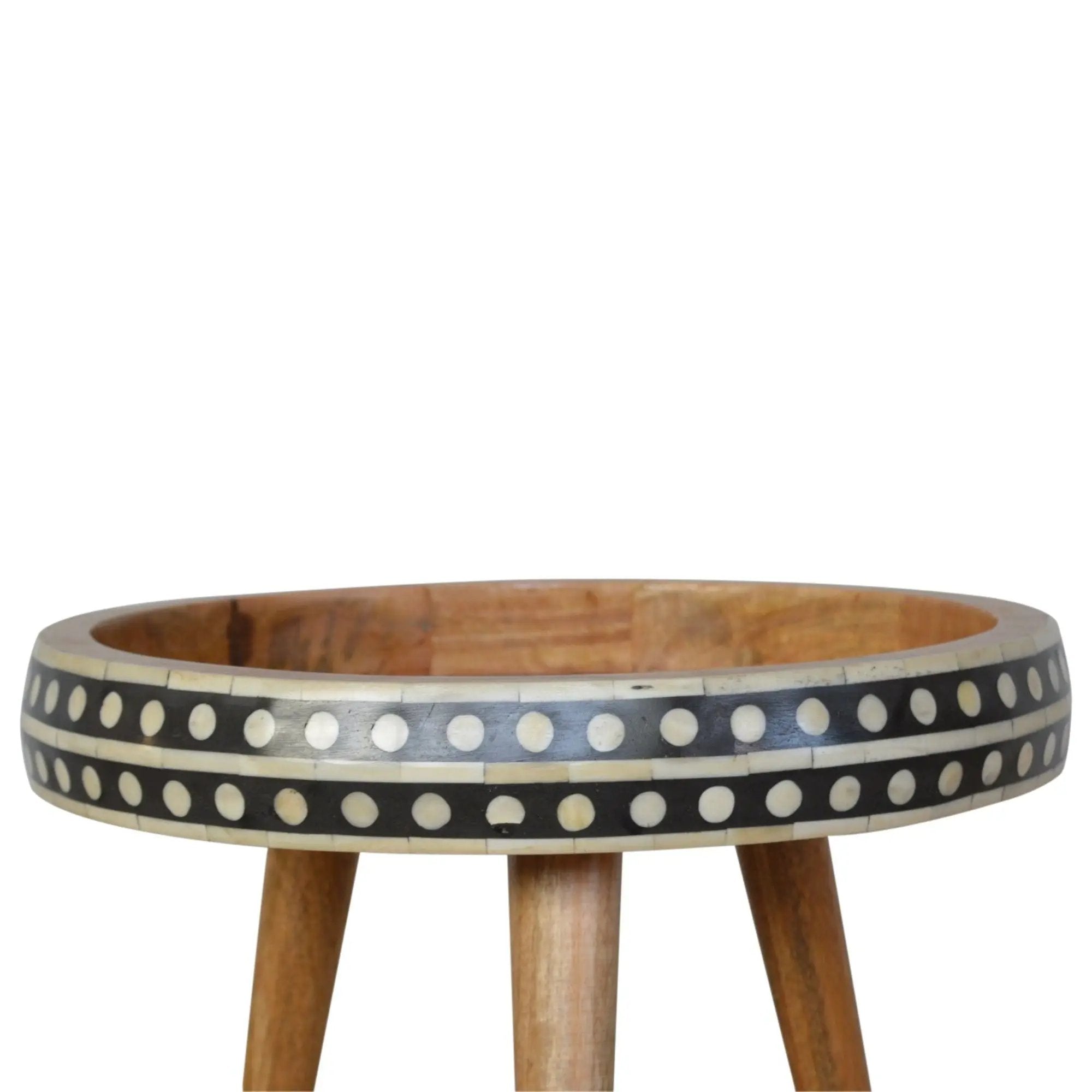 Small Patterned Nordic Style End Table by Unique Piece Furniture