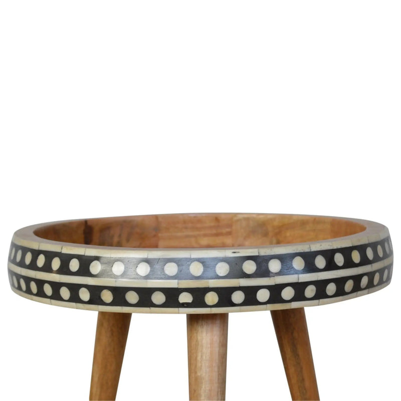 Small Patterned Nordic Style End Table by HouseOfZazla