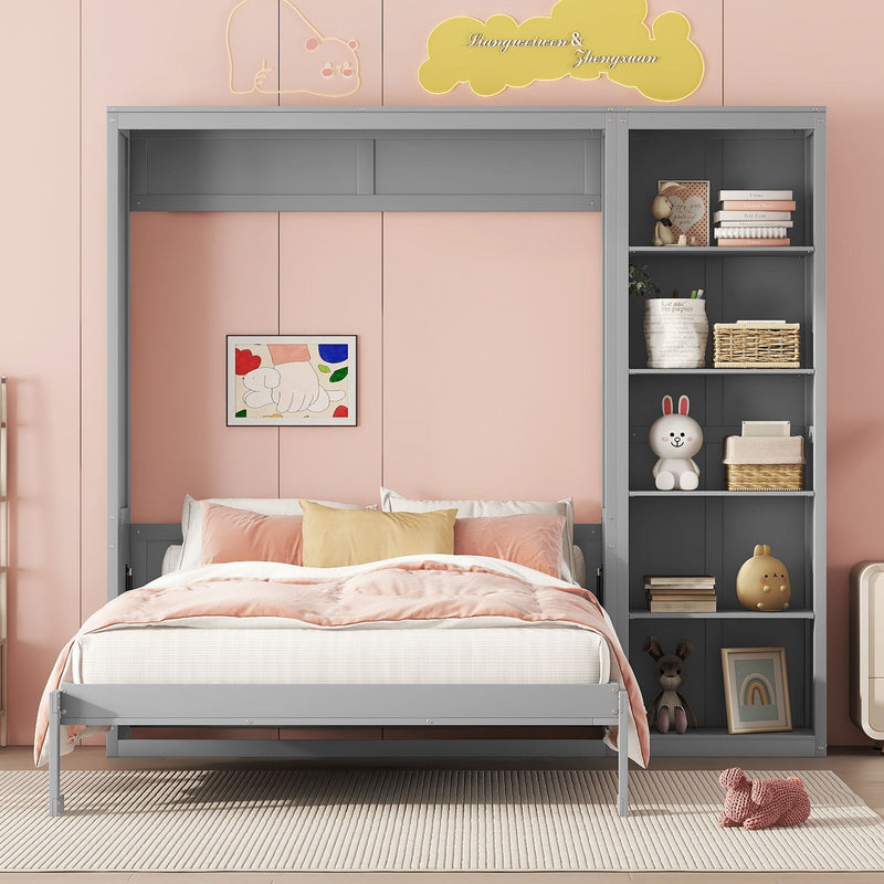 Murphy Wall Bed With Shelves by HouseOfZazla