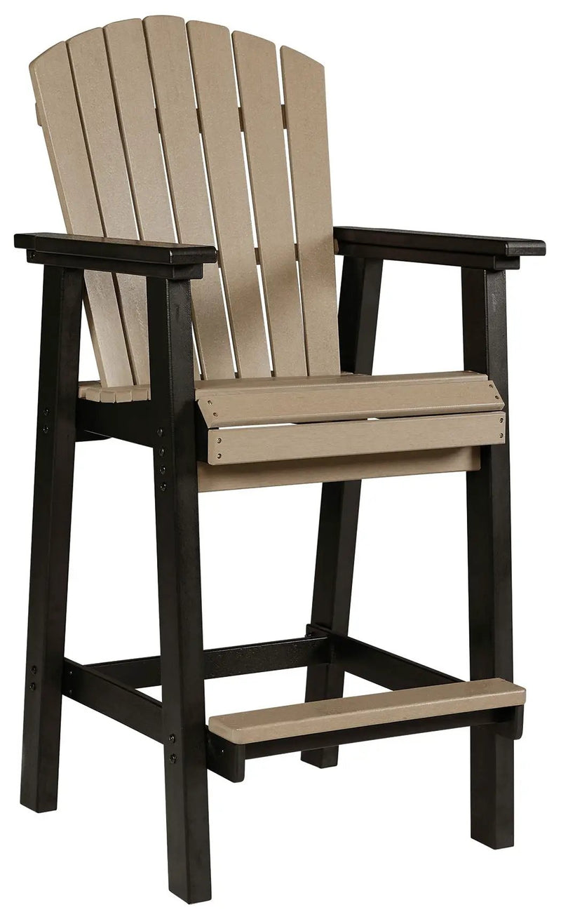 Fairen Trail - Tall Barstool (Set of 2) - Black / Driftwood by Unique Piece Furniture