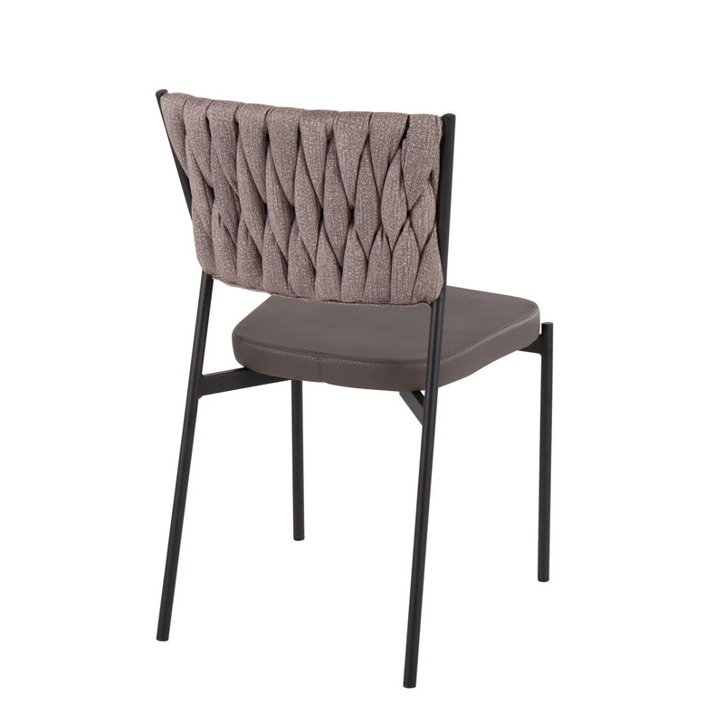 Tania - Braided Contemporary Chair (Set of 2) by Unique Piece Furniture