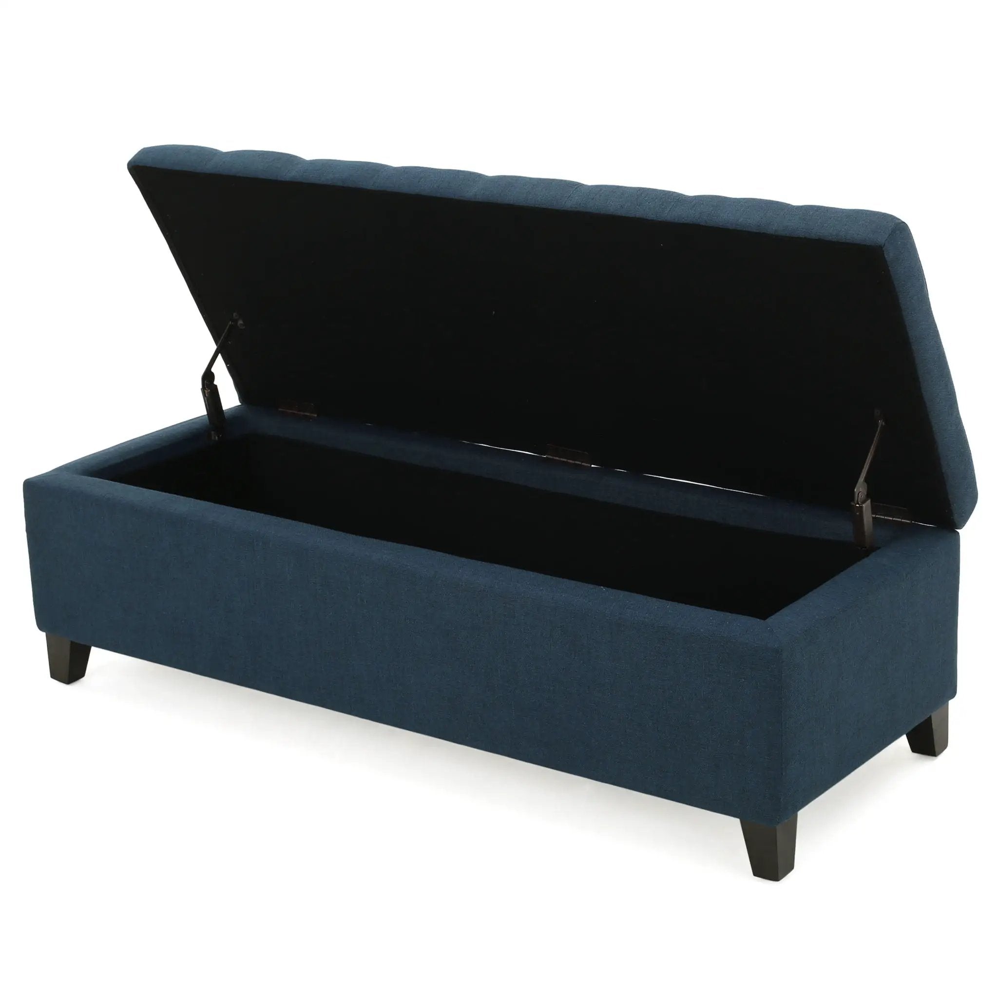 Upholstered Storage Ottoman Bench, Foot Rest For Bedroom by HouseOfZazla