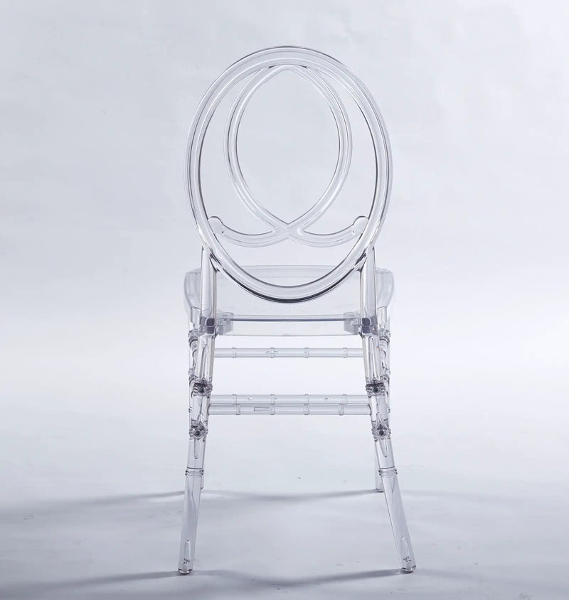 Dining Chair, Plastic Seat, Welding Chair (Set of 4) - Transparent by Unique Piece Furniture