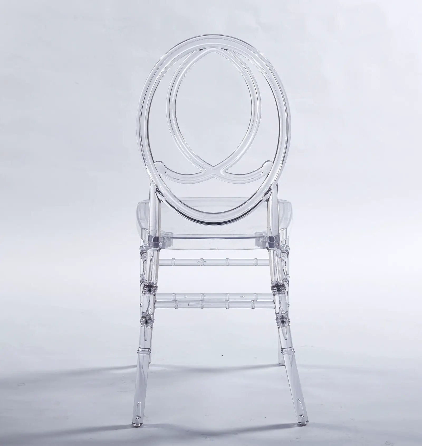 Dining Chair, Plastic Seat, Welding Chair (Set of 4) - Transparent by HouseOfZazla