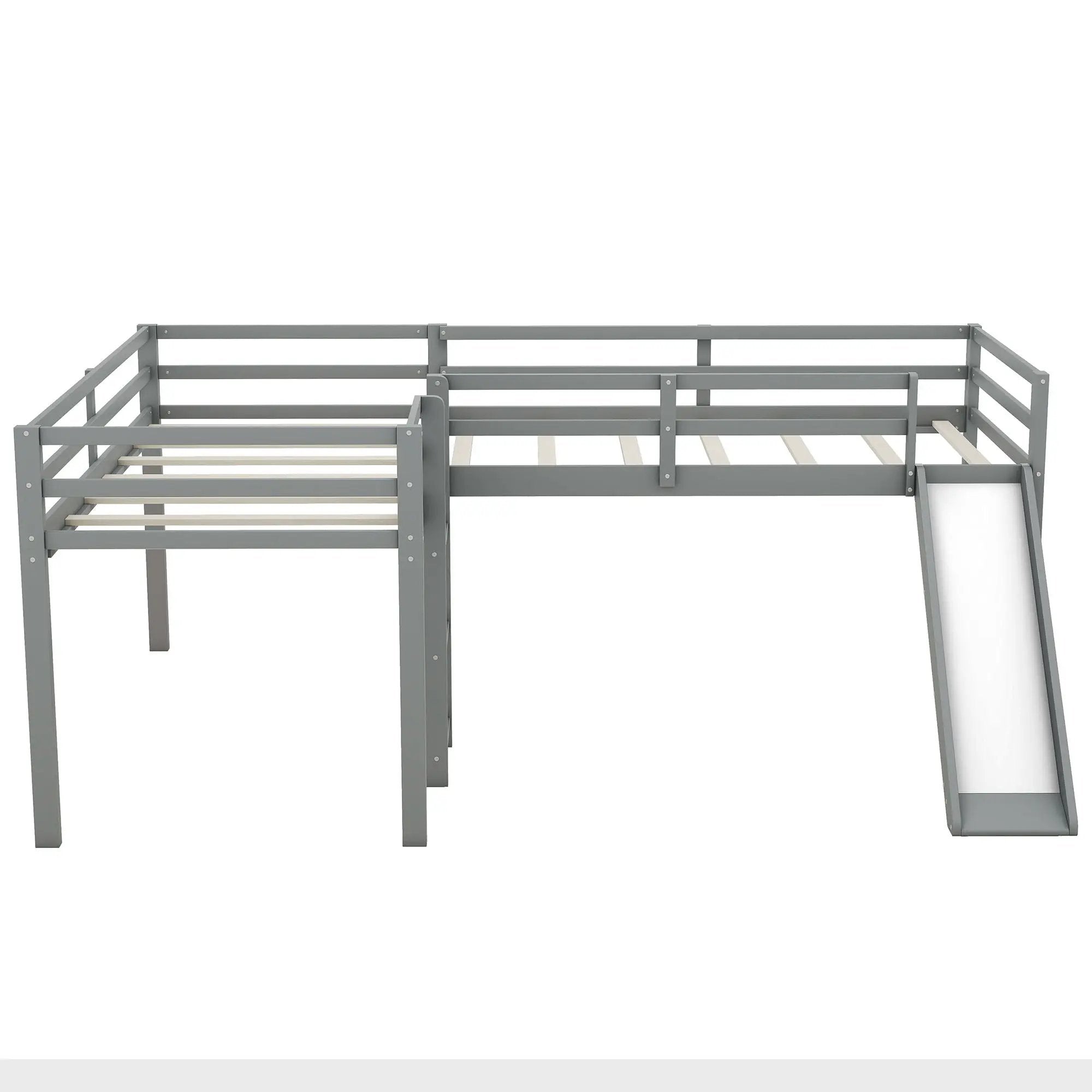 L Shaped Loft Bed With Ladder And Slide by Unique Piece Furniture
