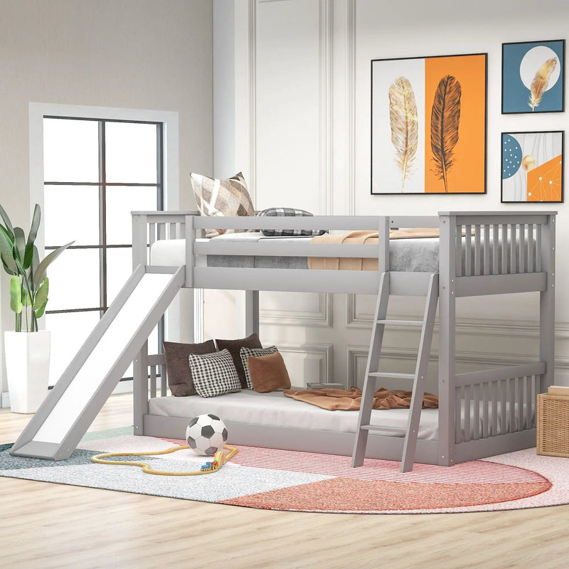 Bunk Bed & Convertible Slide And Ladder by Unique Piece Furniture